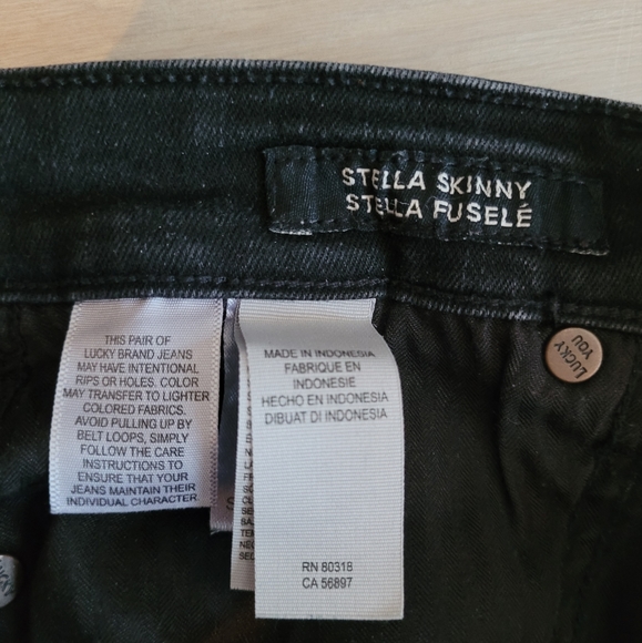 Lucky Brand - Stella Skinny Black Jeans - Picture 6 of 7